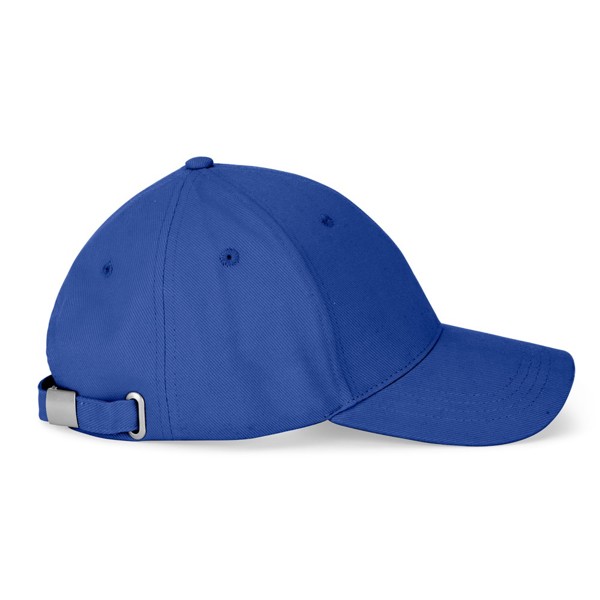 NATHAN. Čepice ze 100% bavlny (260 g/m²) se 6 panely - Královská Modrá
