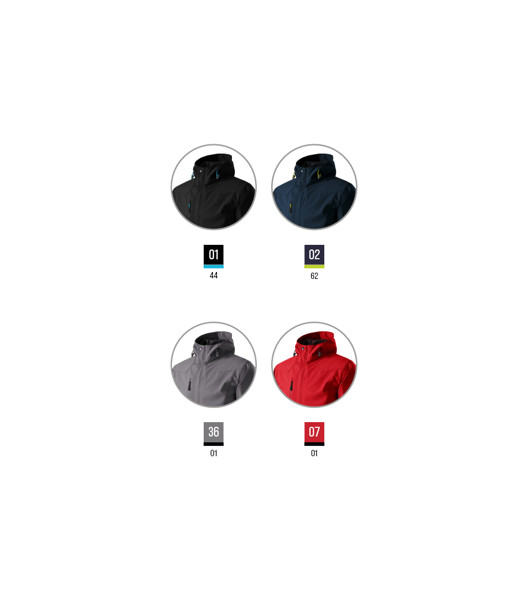 Softshellová Bunda Pánská Malfini® Nano - Ocelově Šedá / 2XL
