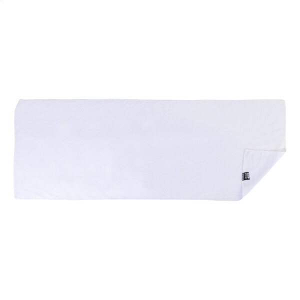 Rpet Sport Bottle With Towel Fitmax - White