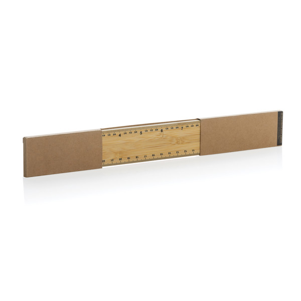Timberson bamboo ruler 30cm, 6mm thick, double sided