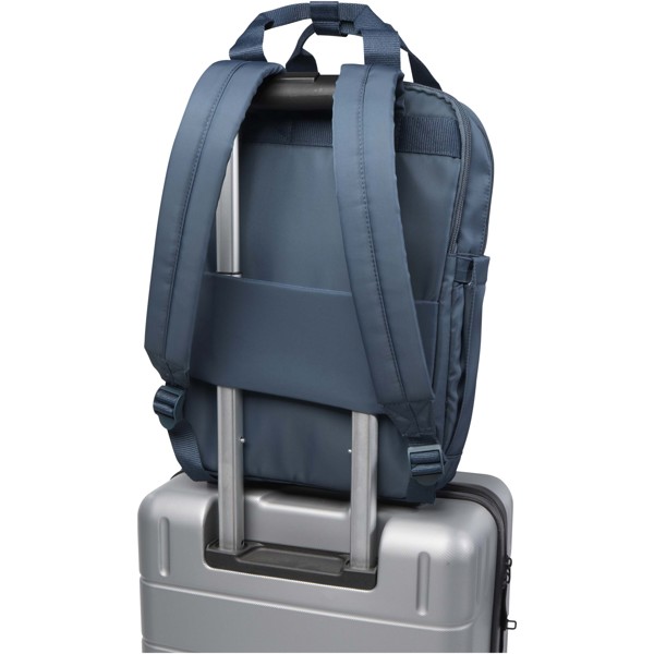 Sac à dos de voyage pour ordinateur portable Trip 14” Aware™ de 9 L en matériaux recyclés - Bleu hale