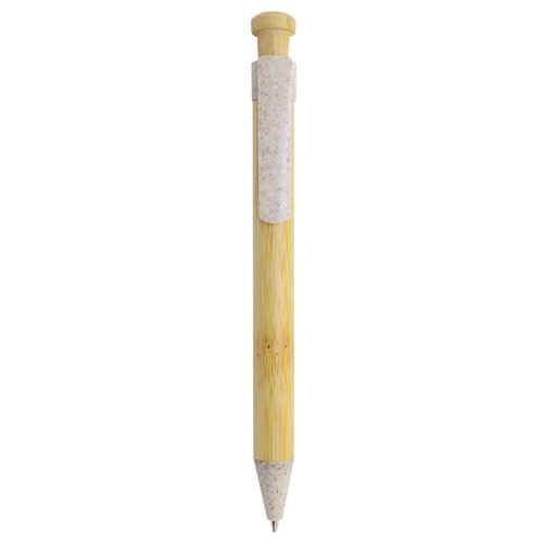 BOLIGRAFO DE BAMBÚ Y FIBRA DE TRIGO