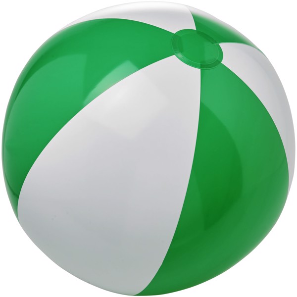 Bola de praia sólida "Bora" - Verde / Branco