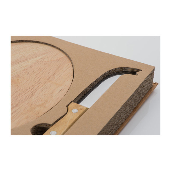 Käseset mit Holzbrettchen Gouda