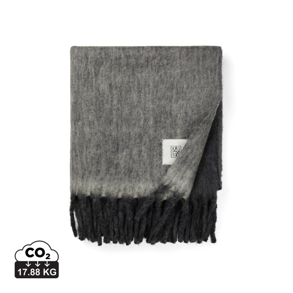 Vinga Saletto wool blend blanket - Grey