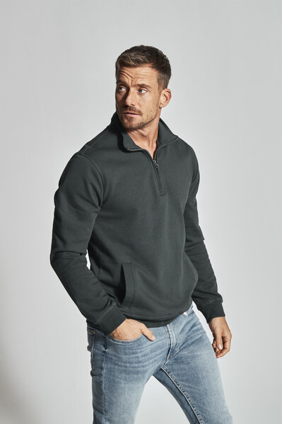 Cottover Gots Half Zip Unisex white M