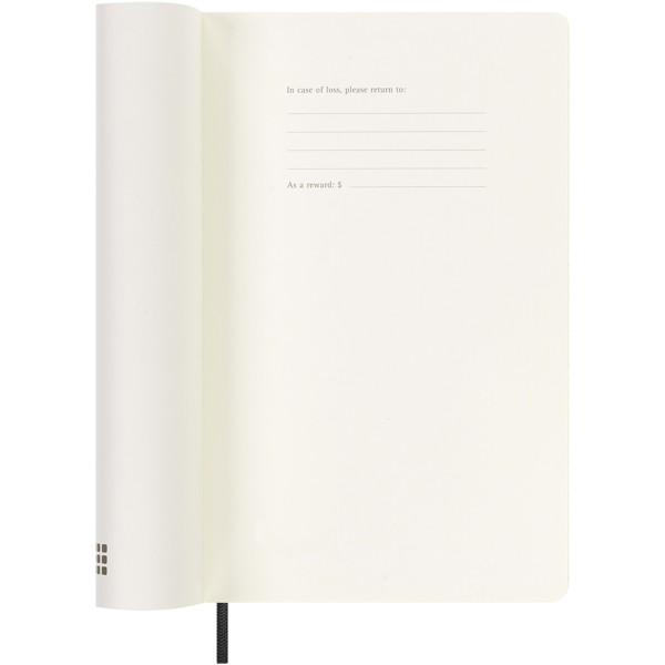 Moleskine soft cover 12 month weekly L planner - Solid Black