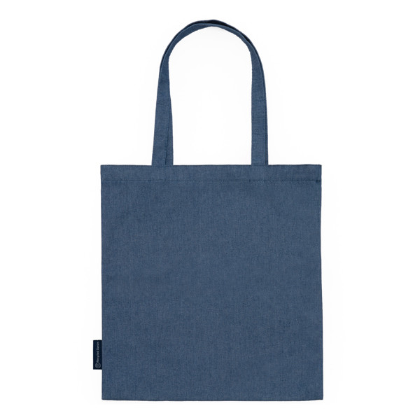 Bolsa personalizada de tejido vaquero reciclado con asas largas