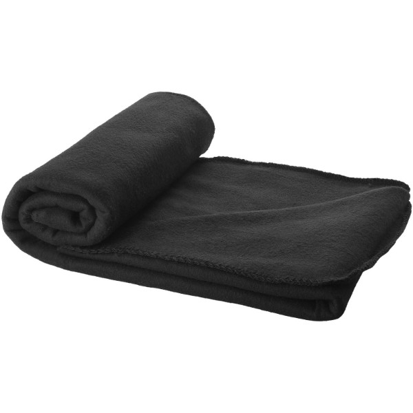 Plaid polaire avec housse Huggy 150 x 120 cm - Noir