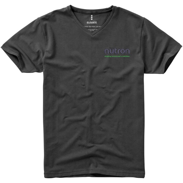 Kawartha short sleeve men's GOTS organic t-shirt - Anthracite / XS