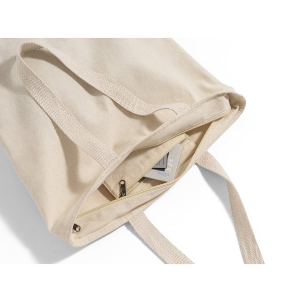 PS - HACKNEY. 100% cotton bag with zipper (280 g/m²)