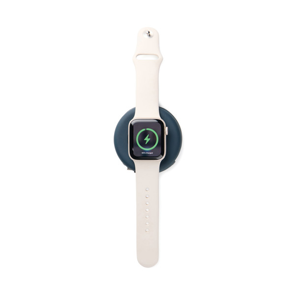 VINGA Baltimore RCS Chargeur de voyage sans fil 2-en-1 15W - Bleu Marine