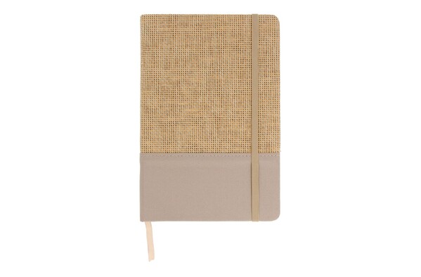 Carnet de notes en jute R-PET - Ecru