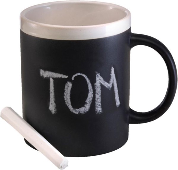 Mug en céramique Claude - Black / White