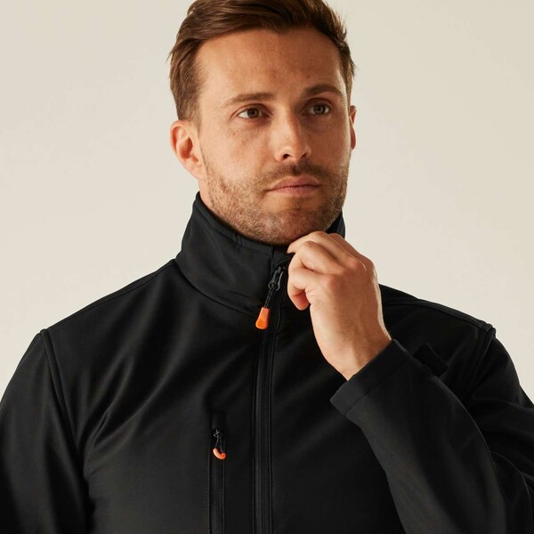 Thermogen Powercell 5000 Heated Softshell Jacket - Navy / Magma / L