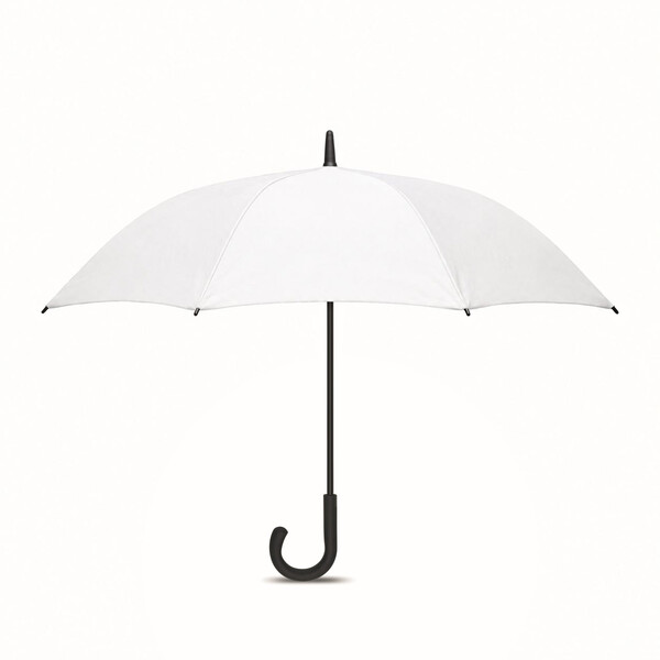 All-over printed ⌀102cm/23″ auto open storm umbrella with hook handle - Full colour