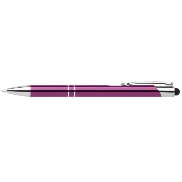 Stylo Crosby Brillant Stylet Coté Clip - Violet / Laser