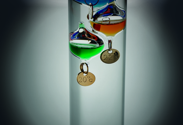 Gali thermometer glass, 28cm height