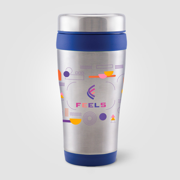 Legend - 475 ml Tumbler en acier inoxydable - Bleu / Sérigraphie