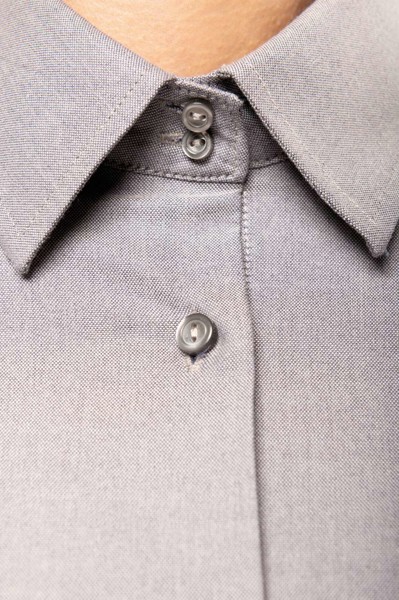 Ladies' Long-Sleeved Oxford Shirt - White / S