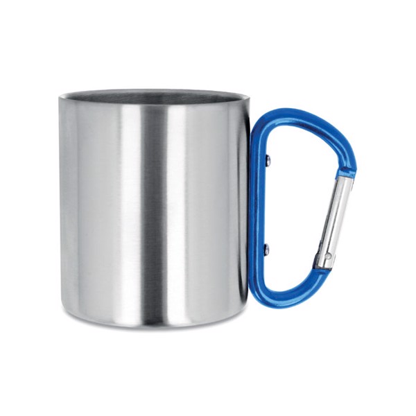 Metal mug &amp; carabiner handle Trumbo - Blue