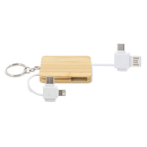 CARGADOR BAMBÚ+FIBRA DE TRIGO