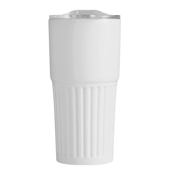 Vacuum Drink Mug Wave Line - White