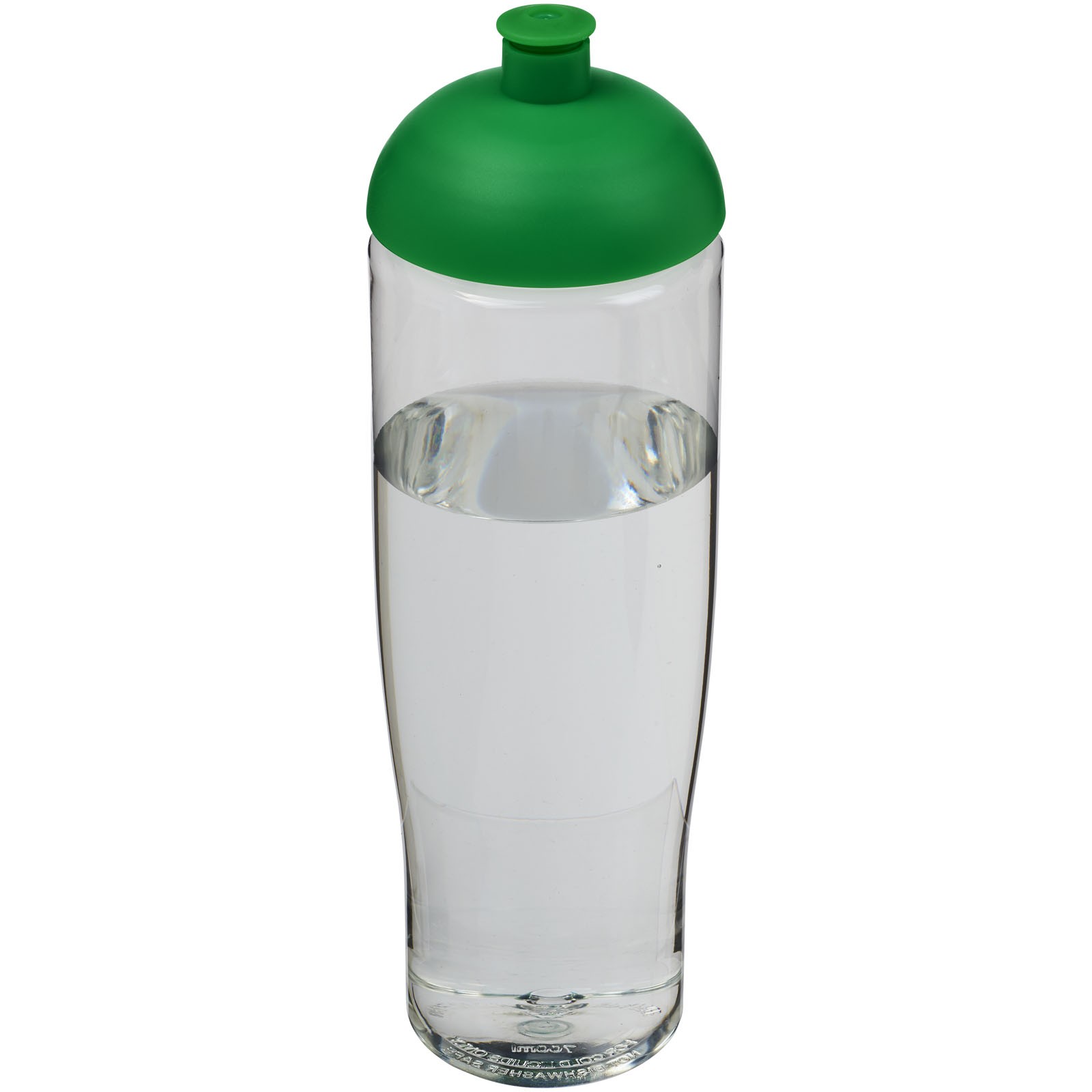 Bidon H2O Tempo® o pojemności 700 ml z wypukłym wieczkiem - Przezroczysty / Zielony