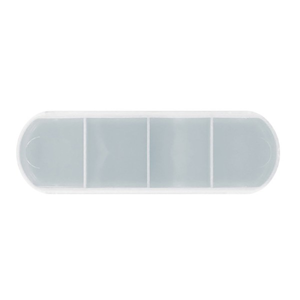 Daily pill-box with sliding lid - Transparent / 