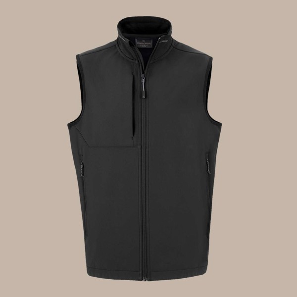 Unisex Expert Basecamp Softshell Vest - Black / S