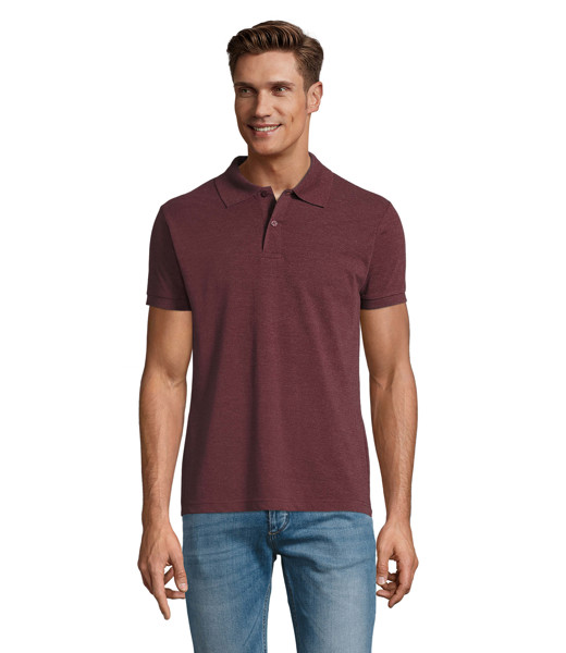 Polo PERFECT MEN 180g - Heather OxbloodXXL