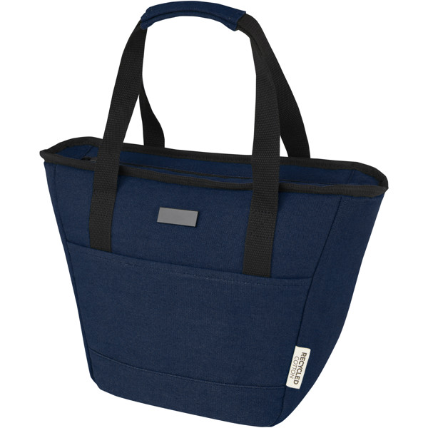 Sac-repas isotherme Joey de 6 L en toile recyclée GRS pour 9 canettes - Marine