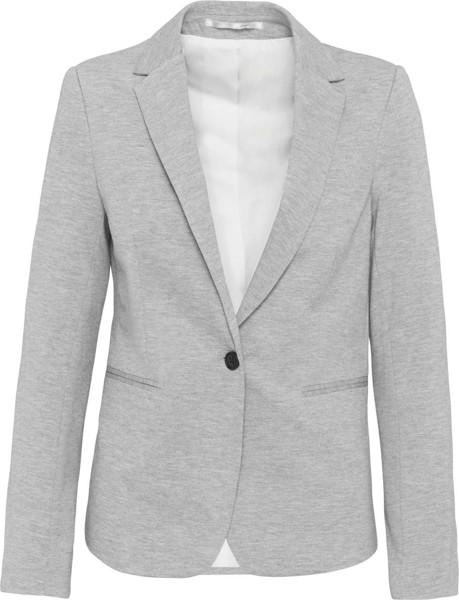Ladies' Knit Jacket - Light Grey Heather / 42