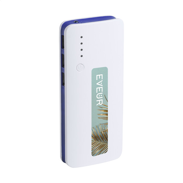 Power bank Tenak - Bleu / Blanc