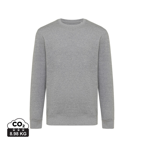 Lehká mikina Iqoniq Etosha z recykl. bavlny - Light Heather Anthracite / XXXL