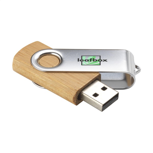 Twist Bamboo en stock clé USB 16 GB - Bambou / 16GB