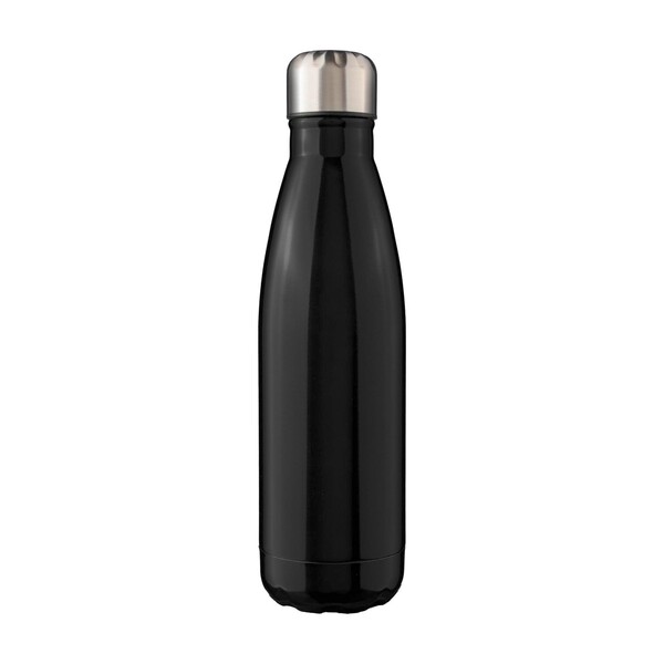 Jednostenná fľaša z recyklovanej nehrdzavejúcej ocele 650 ml Cliff - Čierna
