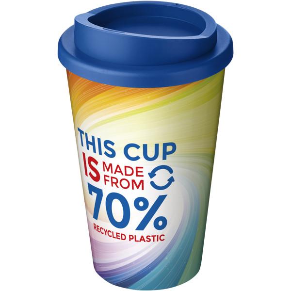Gobelet avec isolation Brite-Americano® Eco de 350 ml - Bleu minéral