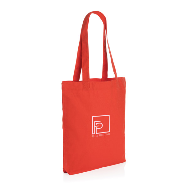 Impact Aware™ 285 gsm rcanvas tote bag - Luscious Red