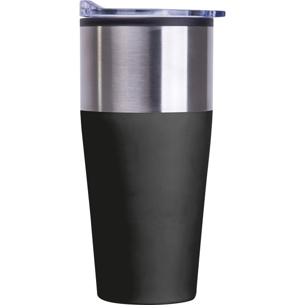 JORDAN Termohrnček s plastovým vnútrom, 600 ml - Black