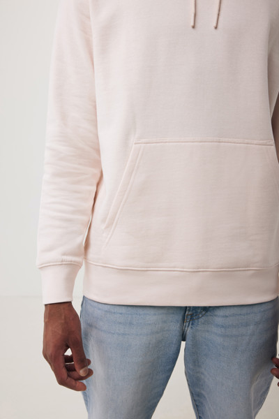 Lehká mikina s kapucí Iqoniq Rila z recykl. bavlny - Cloud Pink / XXL