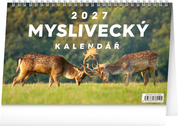 Notique Stolní Myslivecký Kalendář 2027, 23,1 x 14,5 cm