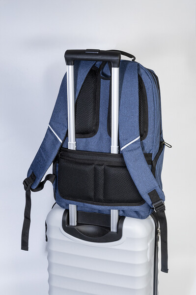 Sac à dos en RPET Dasilva - Bleu Foncé