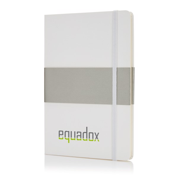 Deluxe hardcover A5 notebook - White