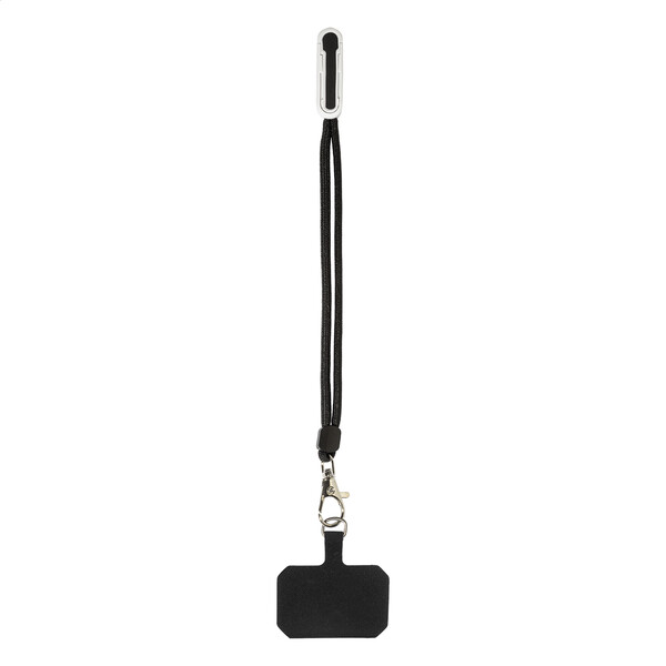 Náramok z RPET s držiakom na mobil CuffStand - White