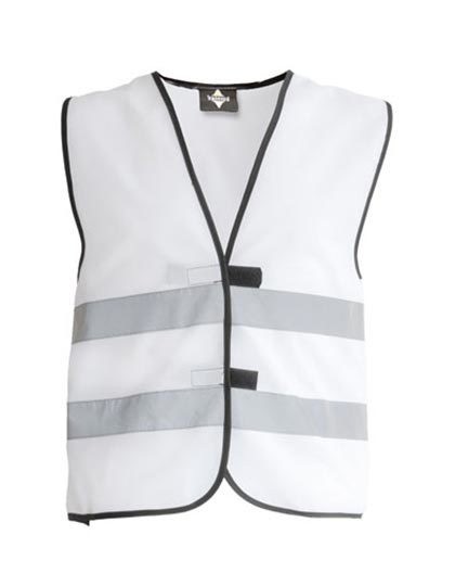 Kids´ Hi-Vis Functional Safety Vest Aarhus - White / XS