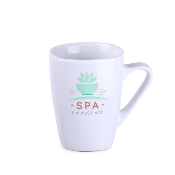 Porcelanasta skodelica Quadro, višina 105 mm