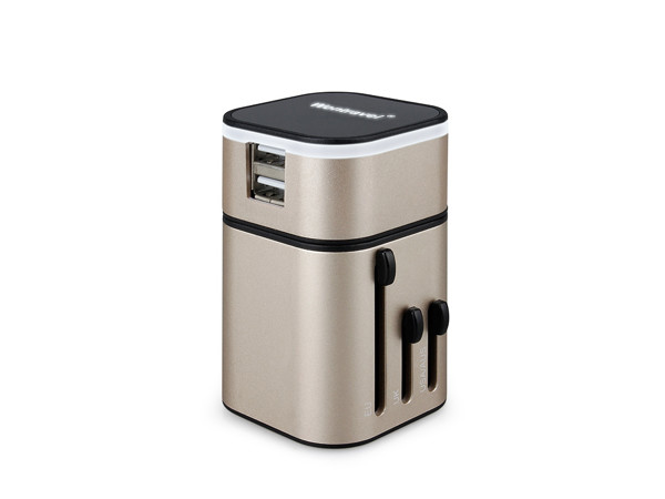 Cestovný USB adaptér s LED logom #2