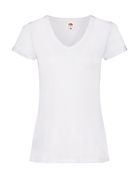 Ladies Valueweight V-Neck T - White / XL
