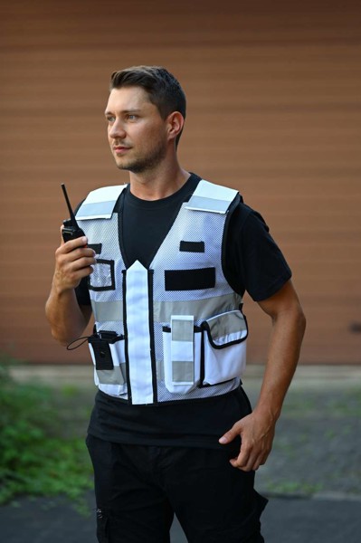 Mesh Tactical Vest  "Sparta" - White / 2XL/4XL